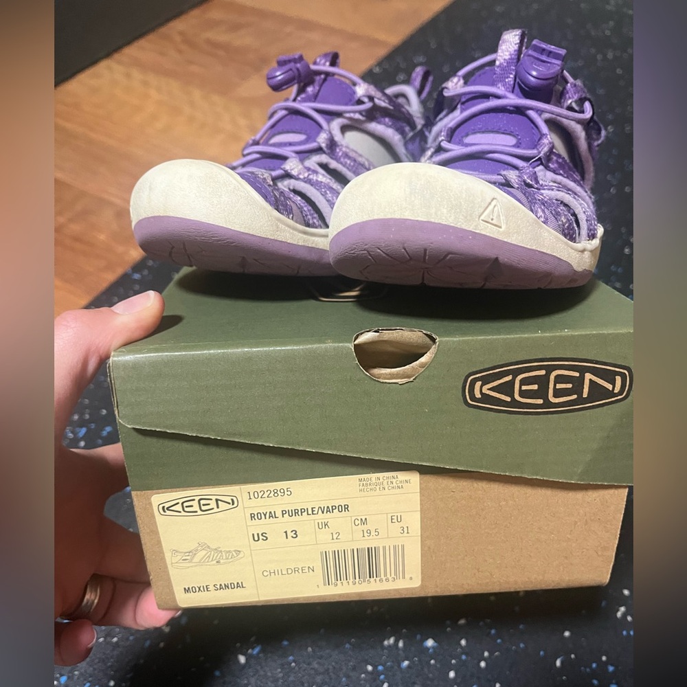 Girls purple Keen shoes size 13